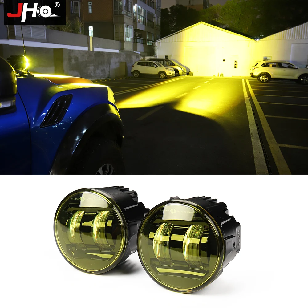 

JHO 40W Golden Color Offroad Mount Bracket A Pillar LED Light Kit For Ford F150 RAPTOR 2017-2020 2019 2018 XLT Car Accessories