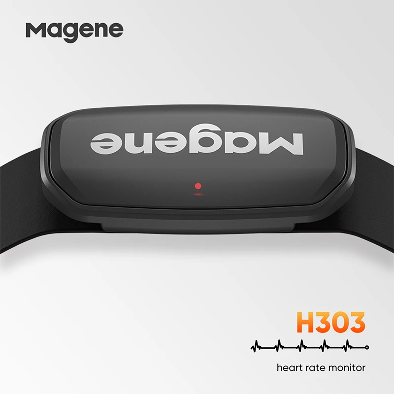 Magene H303 Heart Rate Monitor Mover Sensor Dual ANT Bluetooth With Chest Strap Cycling Computer Bike Wahoo Garmin Sports