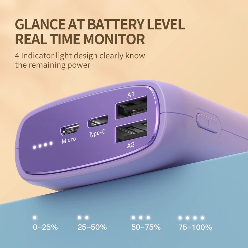 KUULAA Power Bank 20000mAh Portable Charging Poverbank Mobile Phone External Battery Charger Powerbank 20000 mAh for Xiaomi Mi 5