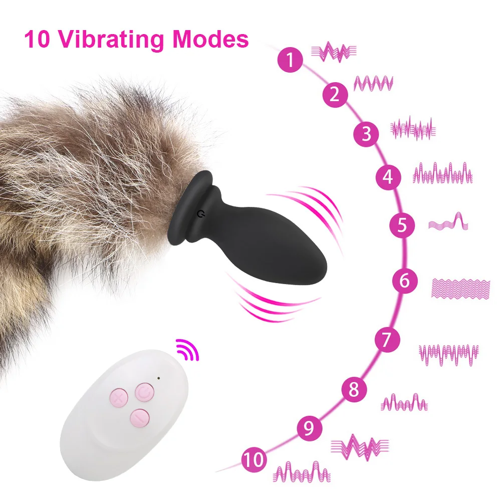 Fox Tail Plug Anal para Mulheres, Vibradores Sem Fio, Dilator Butt, Expansor, Casal Flirt Tool, Sex Toy, Jogos Adultos, Produtos Eróticos