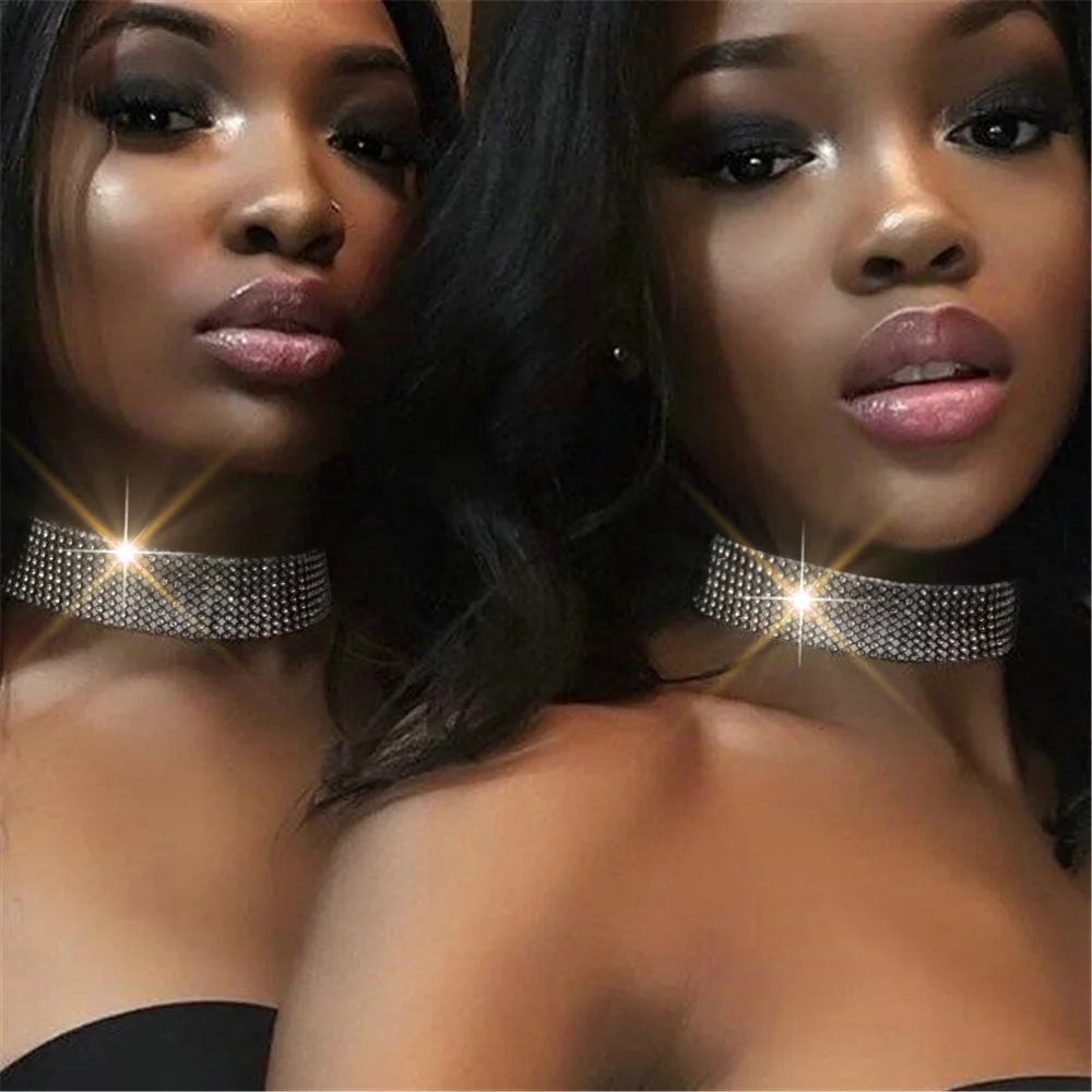 Shiny Rhinestone Ne…