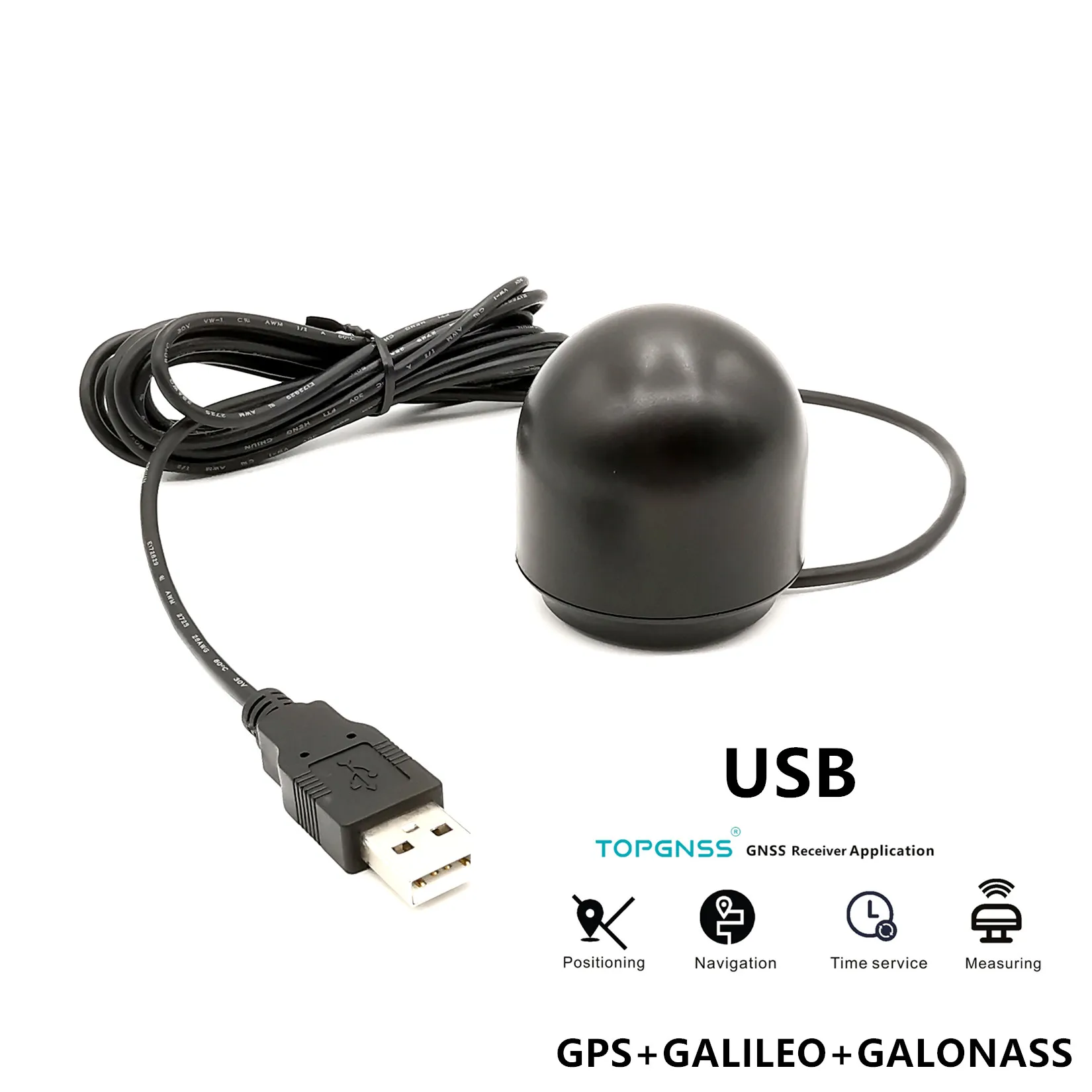 GNSS GLONASS GALILEO receiver Antenna module  USB output USB GPS receiver G-mouse ,better than BU-353S4 TOPGNSS module