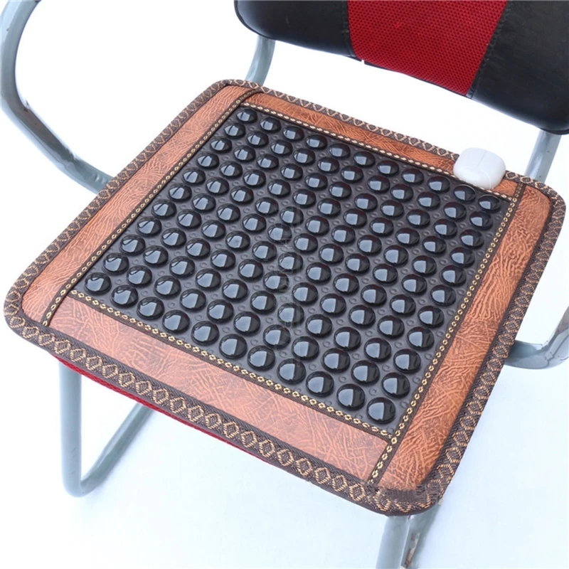 220V Infrared Heating Natural Jade Massage Mat Heated Tourmaline Rug Cushion Slab Heating Heated Mat Carpet for Office Car Home