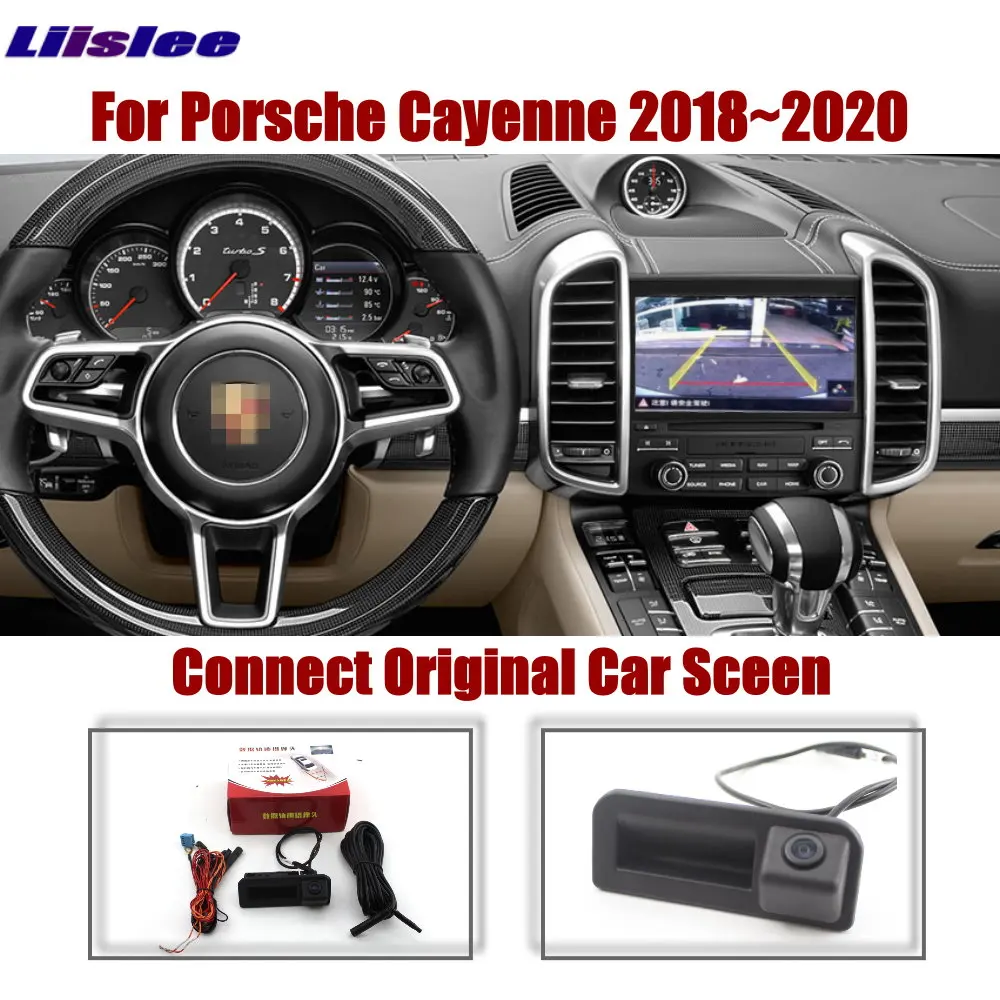 สําหรับ Porsche Cayenne E3 (9YA/9YB) 2017-2023 รถกล้องที่จอดรถย้อนกลับด้านหลัง CAM หน้าจอเดิมอัพเกรดแบบไดนามิกภาพระบบ