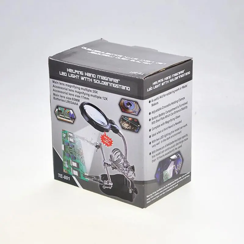 Eruntop DIY Repair Magnifier Clamp Soldering Iron Stand Helping Hands