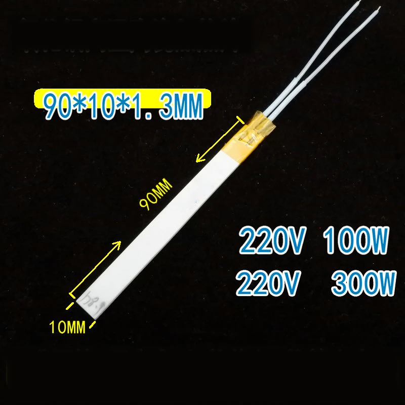 

Высокотемпературная Керамическая нагревательная пластина промышленного класса, 90*10*1,3 мм, 220 В, 100 Вт, 2 шт.