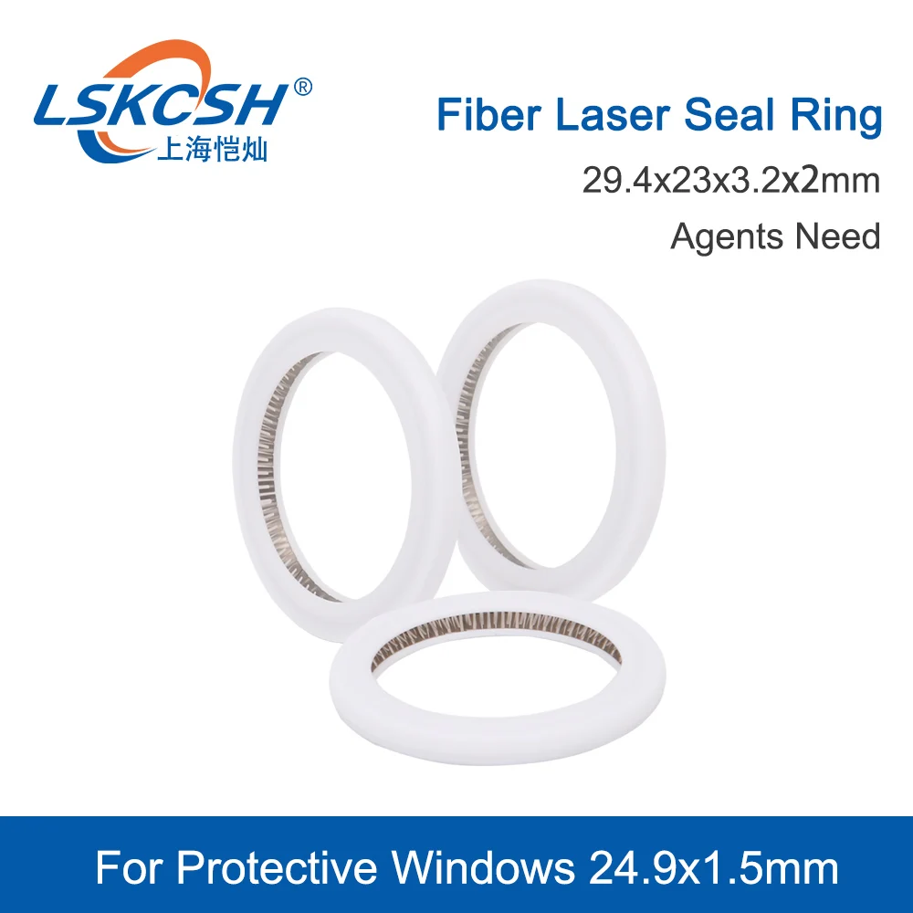 LSKCSH 3Pcs/Lot  Raytools Original Seal Ring  29.4x23x3.2x2mm for  Protective Windows 24.9x1.5mm Raytools BT240S BM109 BM111