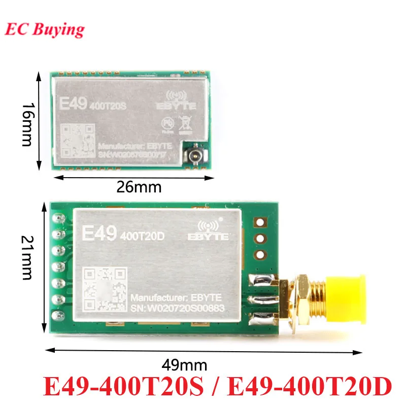 433MHz 470MHz RF Draadloze Module UART 20dBm SX1278 LoRa Radiofrequentie GFSK Datazender Ontvanger Board 400T20S 400T20D