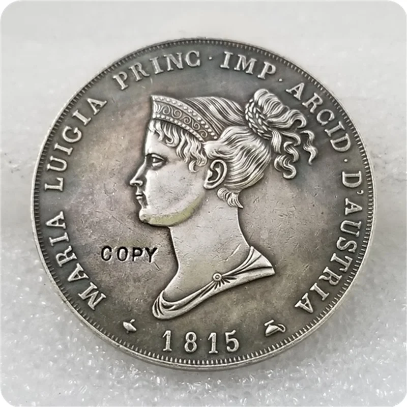 Copia de monedas 1815, Ducato di Parma, italiano, 5 lires
