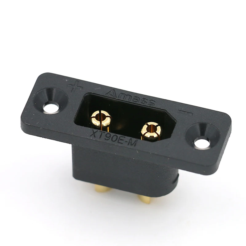 

10pcs/lots AMASS new product XT90E-M Male head with fixed hole gold-plated model connector