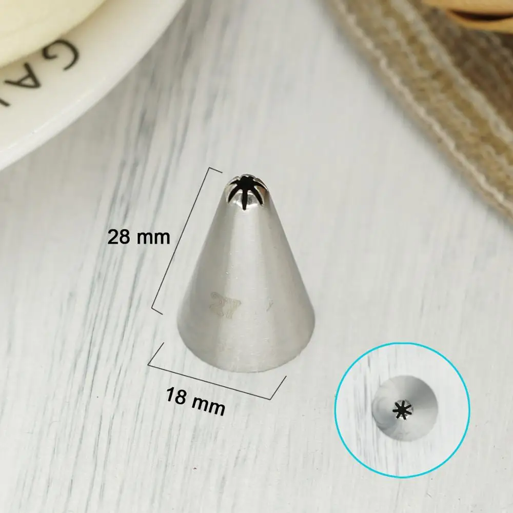 Small Size Closed Star Shape Piping Nozzle For Pasting Cream Cake Cupcake Decorating Icing Tips DIY Baby Snack Meringue