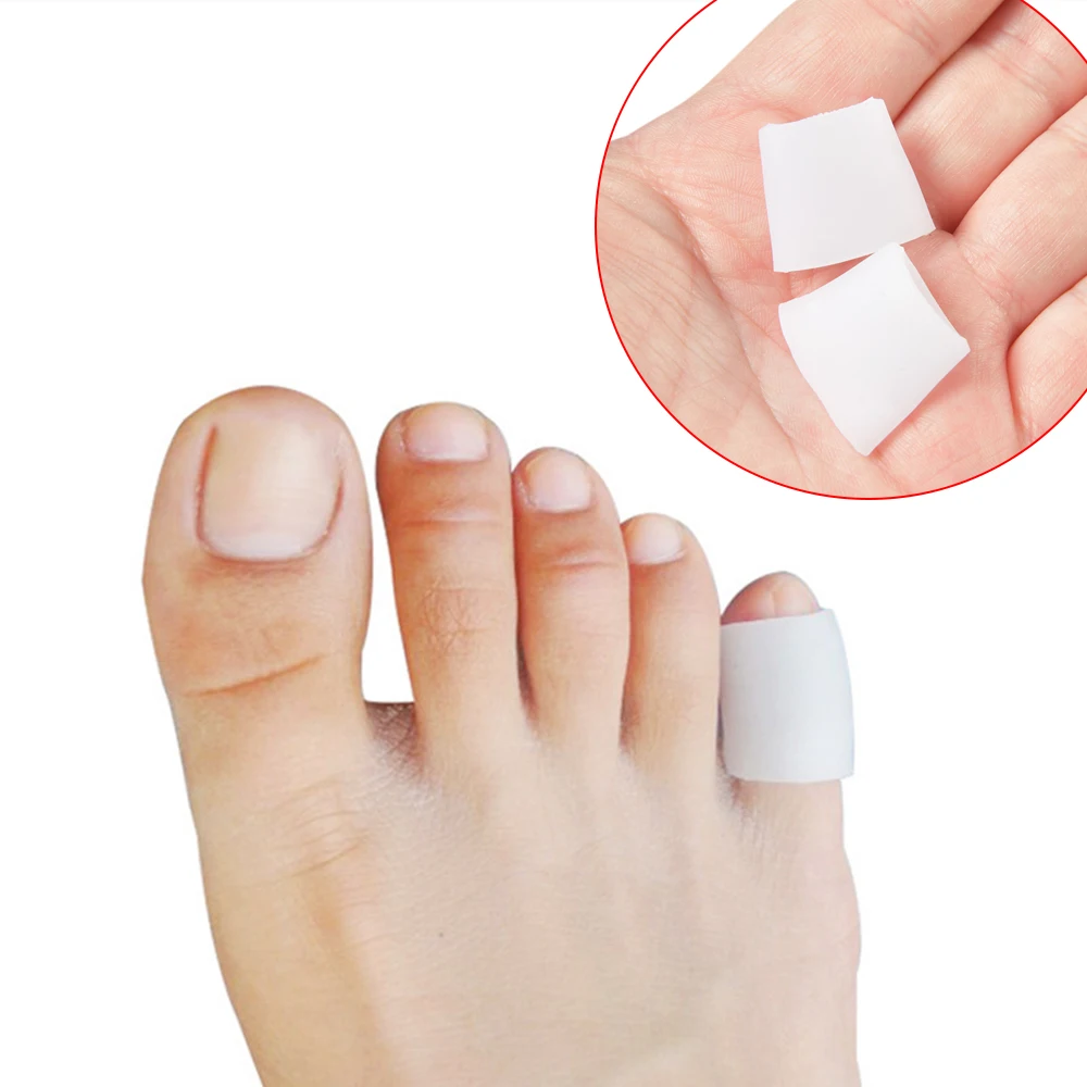 6 teile/los Silikon Gel Kleinen Zehe Rohr Hühneraugen Blasen Corrector Pinkie Protector Gel Bunion Toe Finger Schutz Toe Corrector
