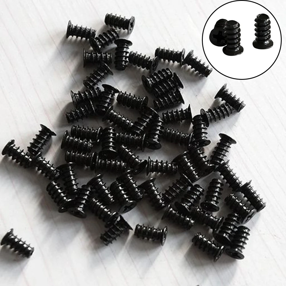 30PCS Black  Professional Computer PC Case Cooling Fan Durable Screw for Fans 60mm 80mm 120mm