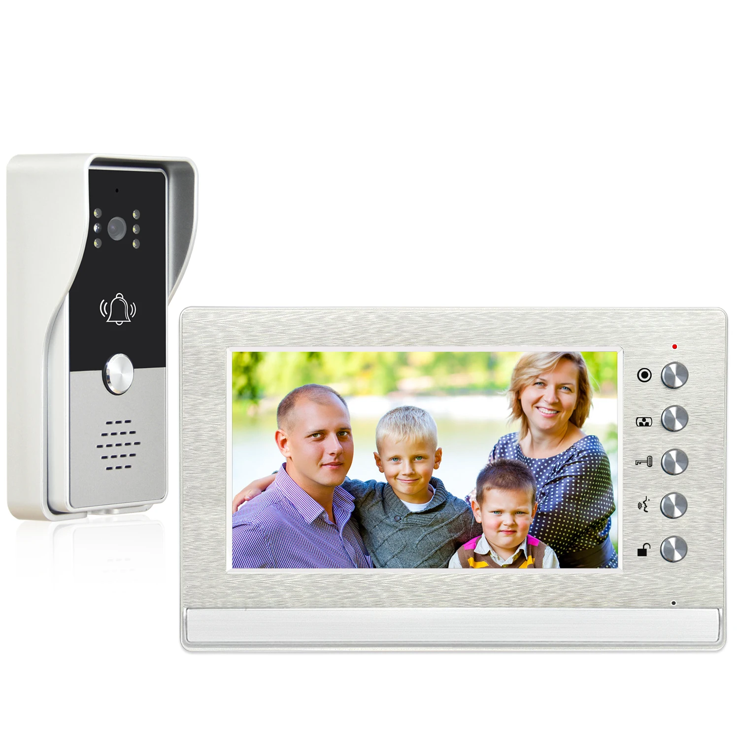 Wired Video Intercom System Video Entry Doorphone Door Camera Video Doorbell Door Phone Kits for Home Villa Apartment