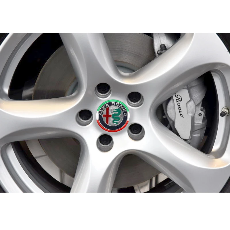 4pcs Car Wheel hub center decorative stickers fit for alfa romeo 159 147 156 giulietta 147 159 mito accessories