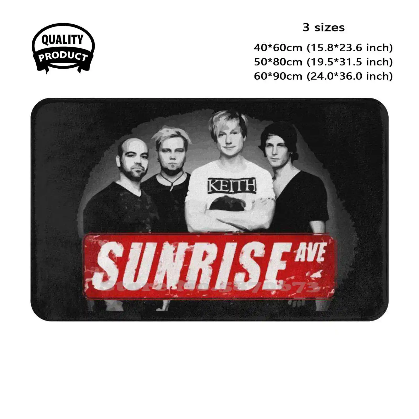 Finnland Rock N Roll By Sunrise Avenue Soft Cushion Home Carpet Door Mat Car Rug Song Dark Music Band Black Metal Dark Metal