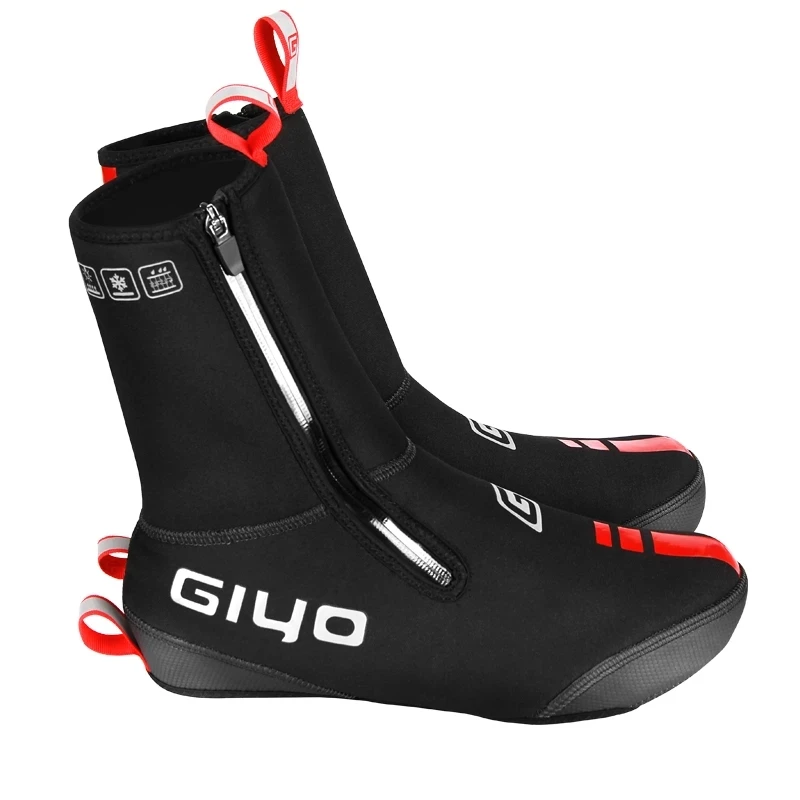 Cycling shoe covers Silicone warmth and thick winter protection overshoes waterproof copriscarpe ciclismo