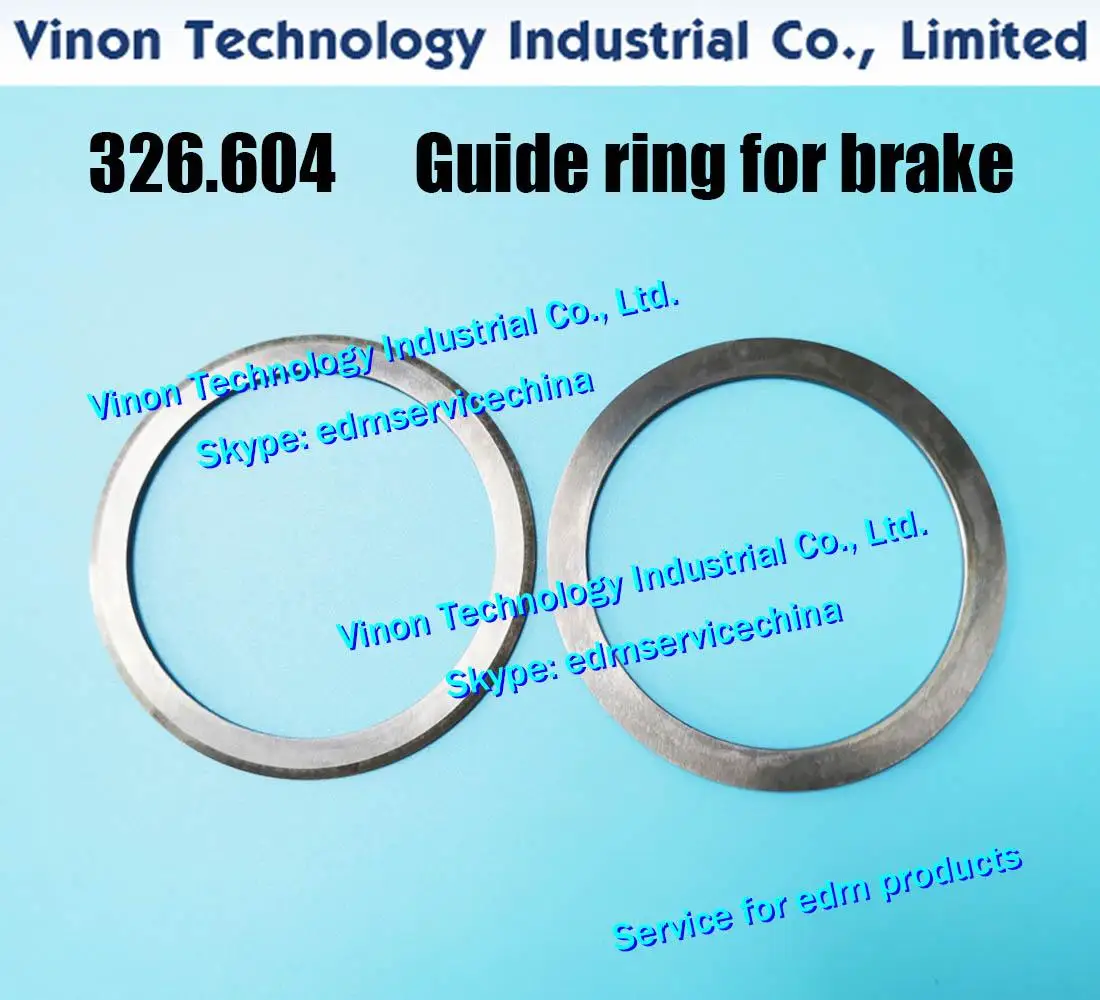 326.604 edm Parts Guide ring for brake (1pair=2pcs), AgieCut Tungsten Steel Brake-ring-pair-for wire D0.1-0.33mm 590326604, 590.