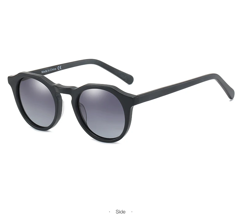 ZENOTTIC Mode Acetat Runde Polarisierte Sonnenbrille Vintage Schatten UV400 Neue Männer/Frauen Retro Damen Sonnenbrille 600001 S – Detail 14