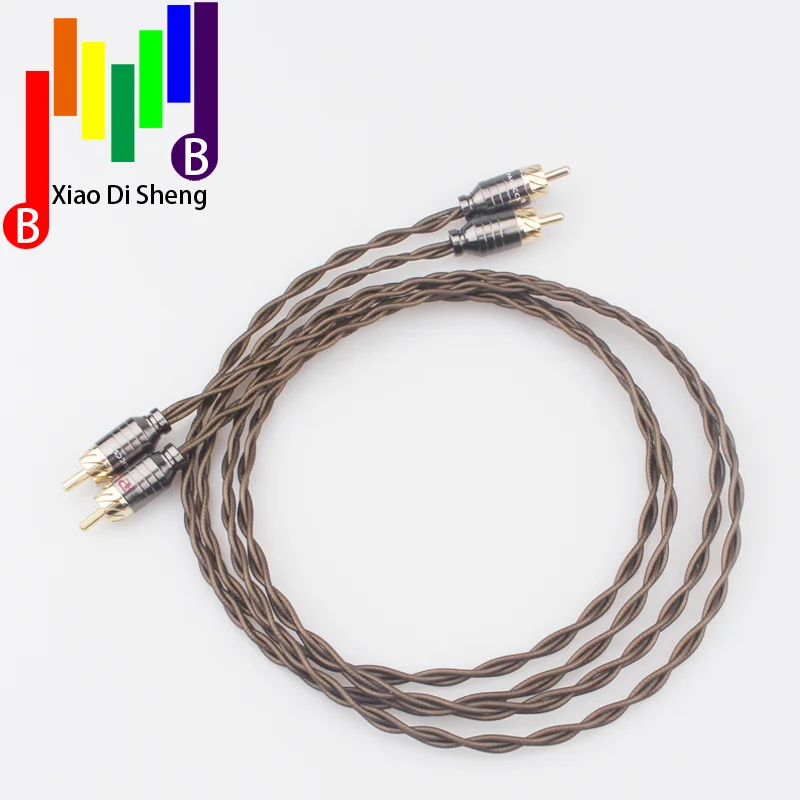 مرحبا نهاية أودين الفضة مطلي RCA ربط كابل RCA إلى RCA كابل الصوت التناظرية كابل فونو كابل ل CD AMP hifi