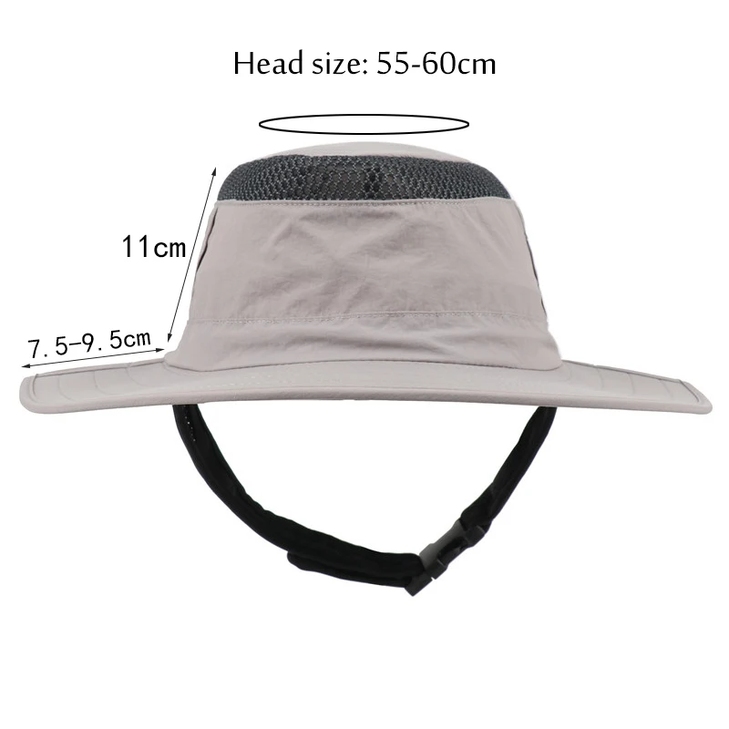 Summer Waterproof Russian Ushanka with Goggles Cap Women Washed UV Protection Sun Hats Men Foldable Hiking Fishing Bucket Hat