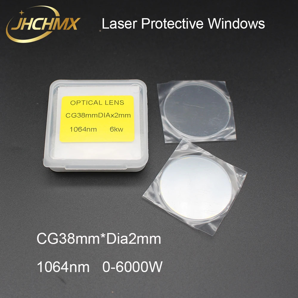 

JHCHMX 10Pcs/Lot Raytools Optical Lens 38*2mm 0-6kw 1064nm 211LCG0113 For Raytools BW240 BM230 BW310 BW330 Fiber Laser Head