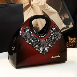 Luxury Fashion Diamond Women Handbag Female Dumpling Bag Genuine Leather Tote Bag Ladies New Party Shoulder Messenger Bags