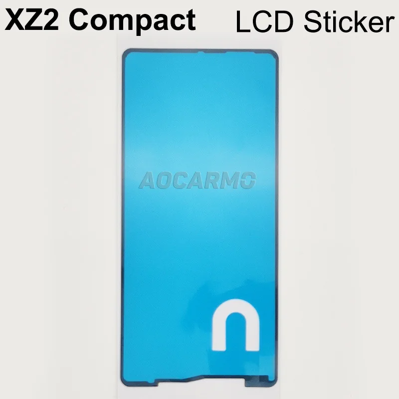 Aocarmo For Sony Xperia XZ2 Compact Mini XZ2C H8324 LCD Screen Display Adhesive Ear Speaker Mesh Battery Sticker Full Set