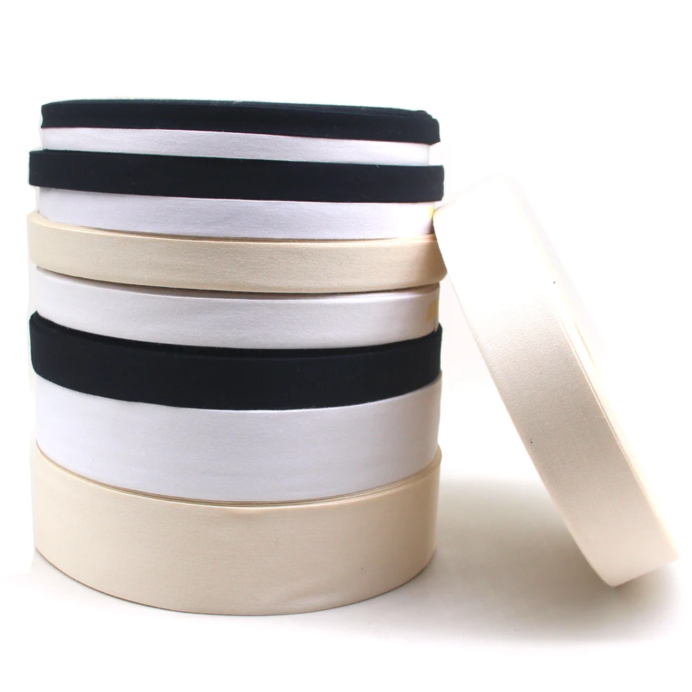 100m/roll 10/15/20/25/30/40/50mm Plain Cotton Webbings High Tenacity Bag Belt Lable Ribbons Sewing Tape Bias Binding DIY Crafts