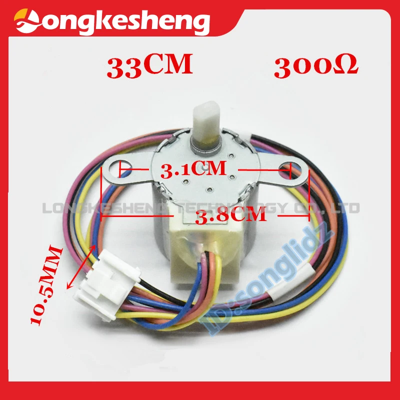20BYJ46 12V DC 300Ω silnik krokowy inteligentny sedes pokrywka akcesoria długość drutu 20cm 30cm oryginalny