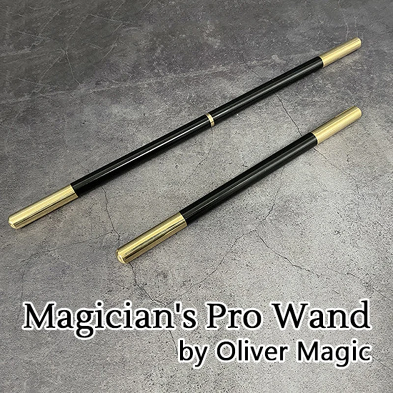 Magician's Pro Wand Multifunction Magic Tricks Stick Magician Wand with Copper Head Cane Magic Props Close Up Illusion