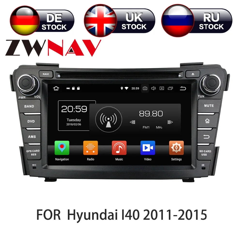 Android 13 8G+128G Car GPS Navigation DVD Player For HYUNDAI I40 I-40 2011 - 2016 Multimedia Radio Tape Recorder Headunit 2 Din