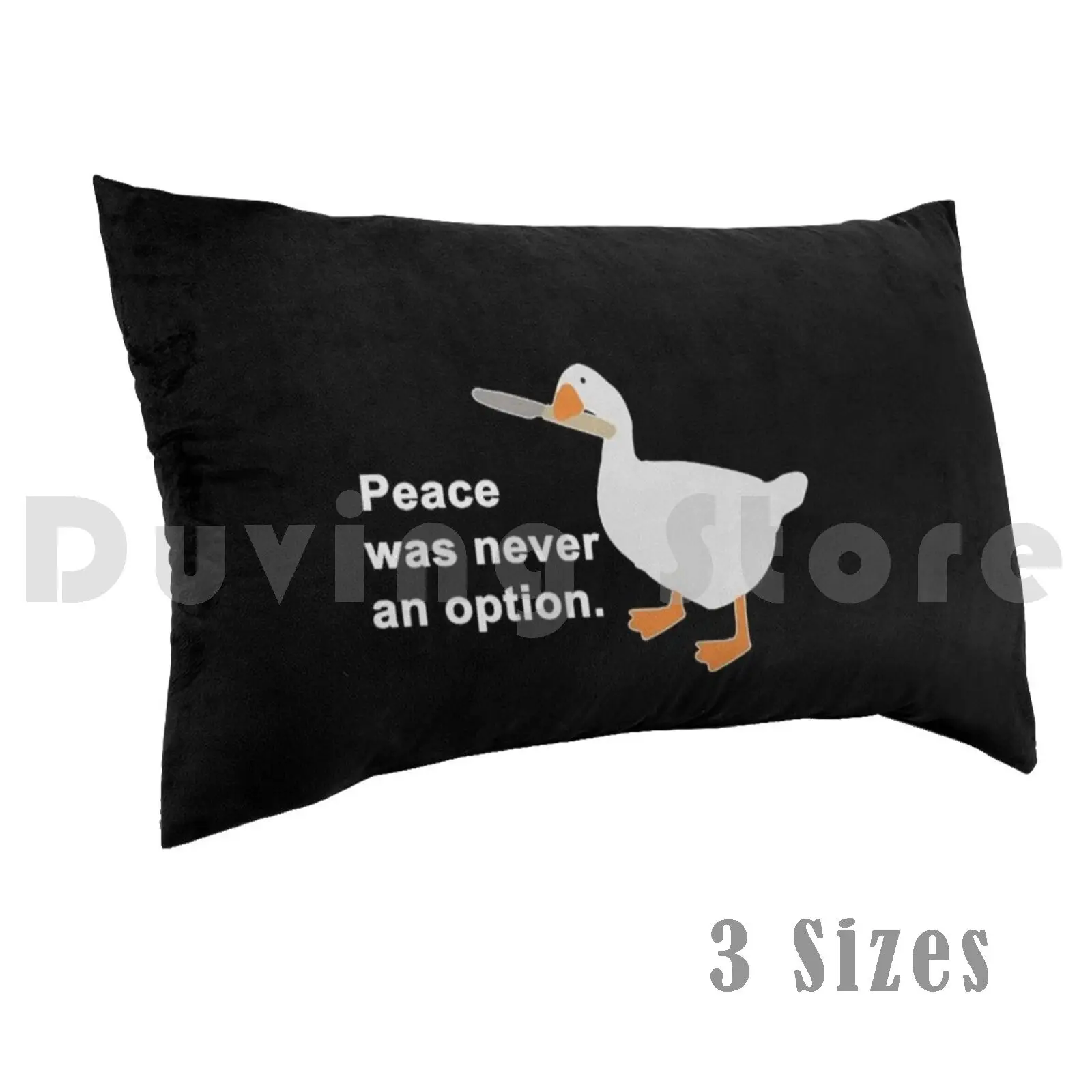 Peace Was Never An Option Meme Duck With Knife Meme QuotePillow case Peace Was Never An Option Dank Meme