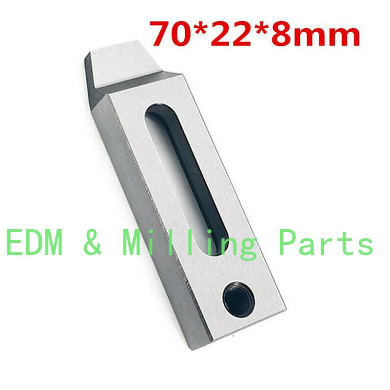 SUS440 CNC Wire EDM Machine Stainless Jig Holder For Clamping PFB 70 x 22 x 8 mm M8 Screw