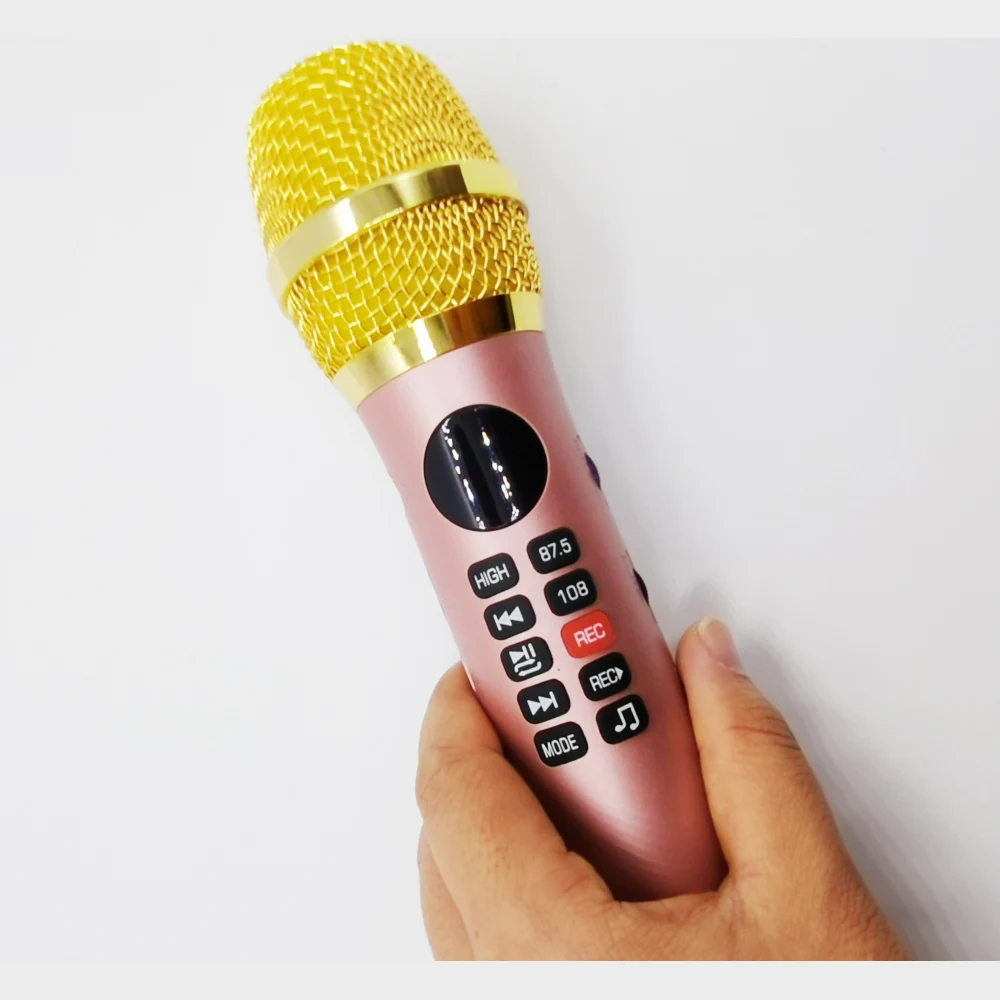 L-699 20W Bluetooth microphone Karaoke Microphone l699 Wireless Speaker Portable for phone support record TF play