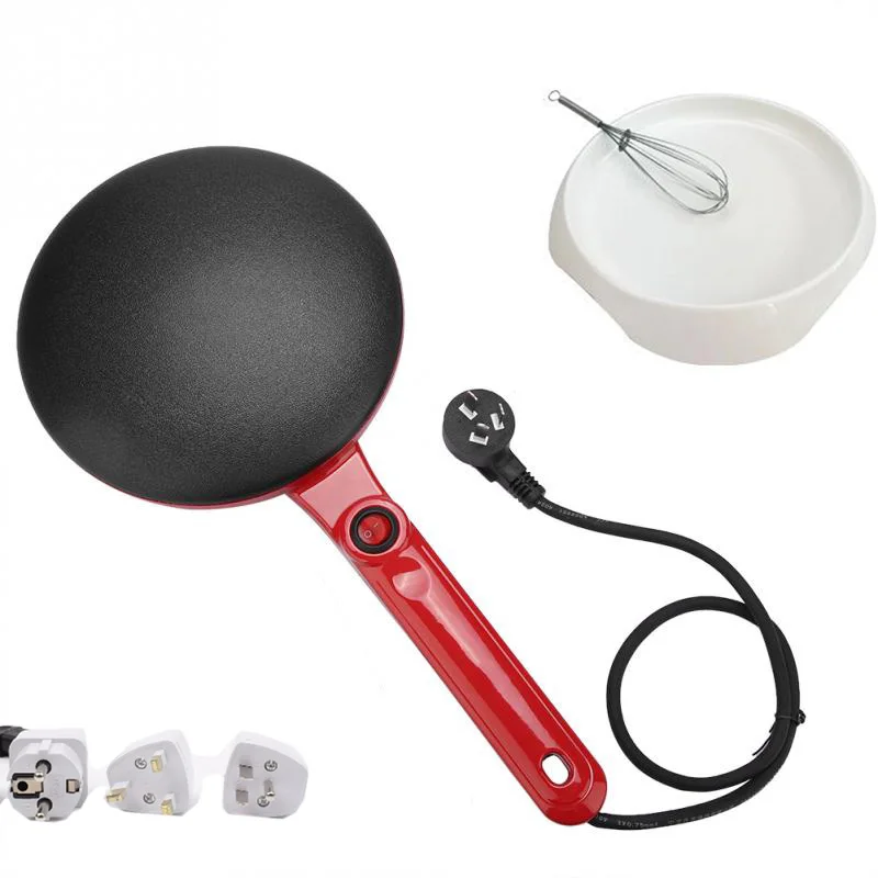 220V 900W Electric Crepe Maker Pizza Pancake Machine Non-stick Griddle Baking Pan Cake Machine Kitchen Cooking Tools Crepe