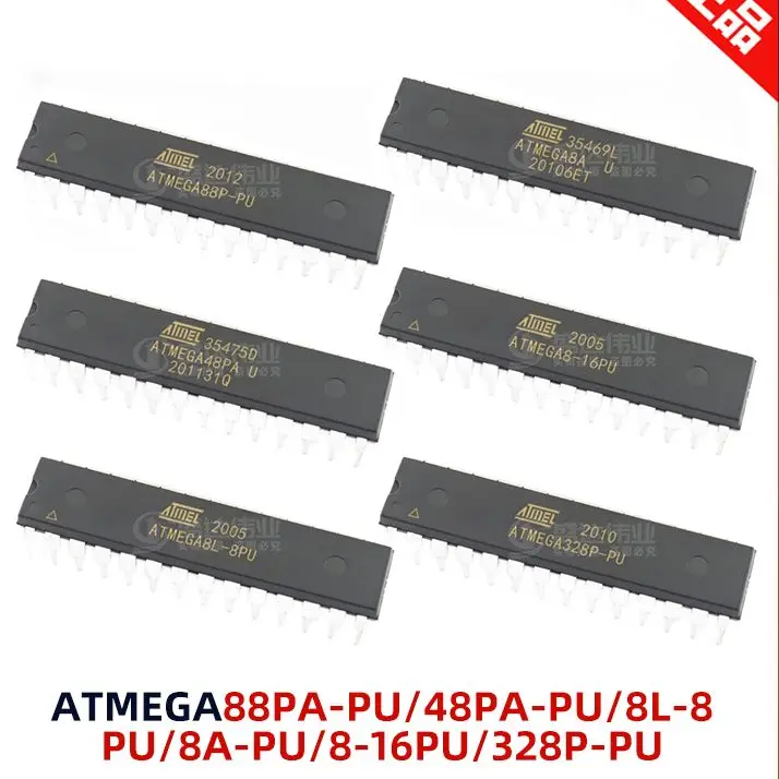 Original ATMEGA8A/48PA/88PA/168PA/328P-PU A8-16PU/A8L-8PU Controller