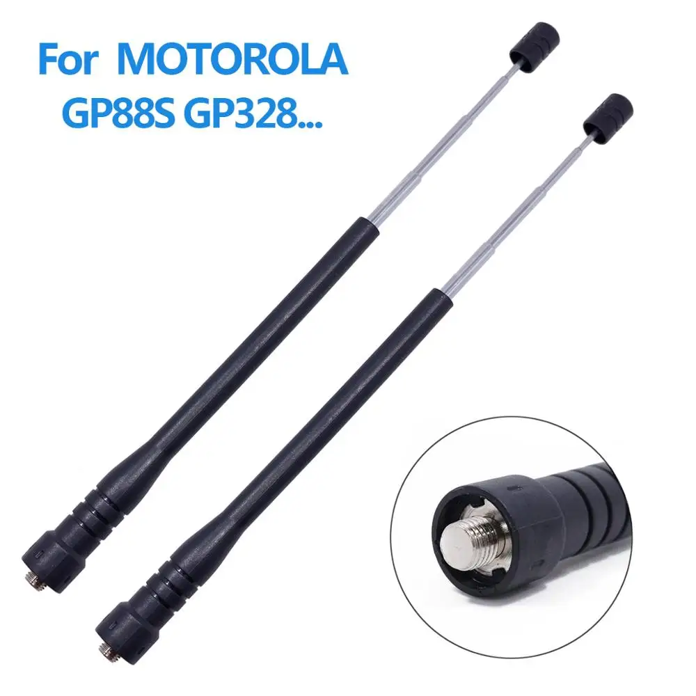 

ABBREE Telescopic Antenna MX VHF UHF for Motorola GP380 PR400 CP200 HT750 HT1250 EX500 EX600XLS GP340 walkie talkie portable rad