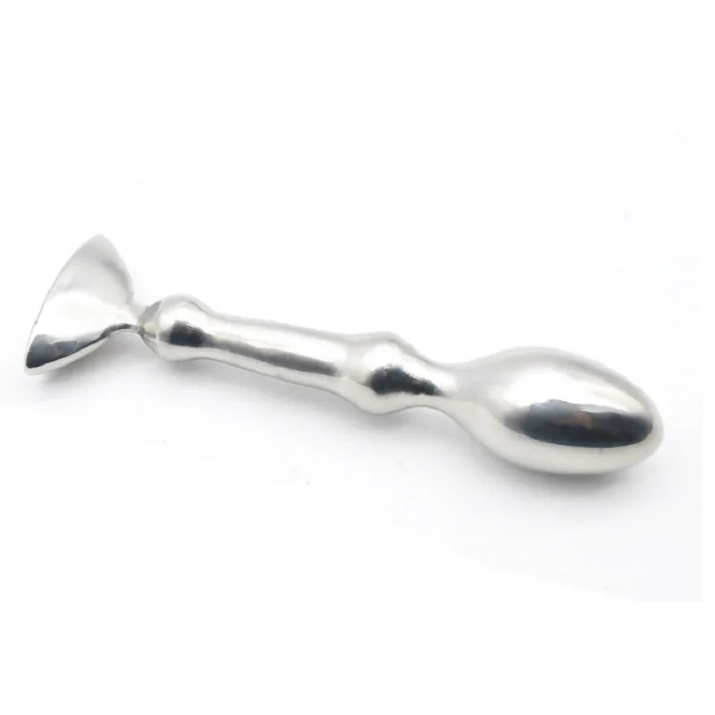 Stainless steel Prostate massager G-spot Metal Anal beads Hook Butt Plug Wearable Adult unisex Sex toy for men women