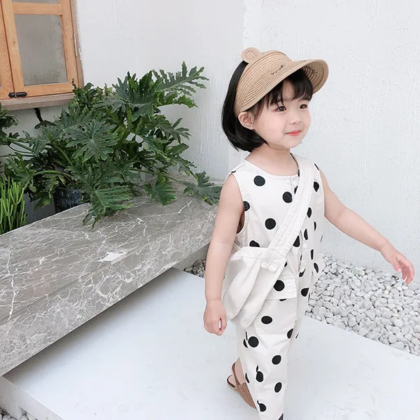 Girls' Jumpsuit  Cute Rompers Summer Clothes New Fashion Children'S Clothing No Package Baby Kids Jumpsuit