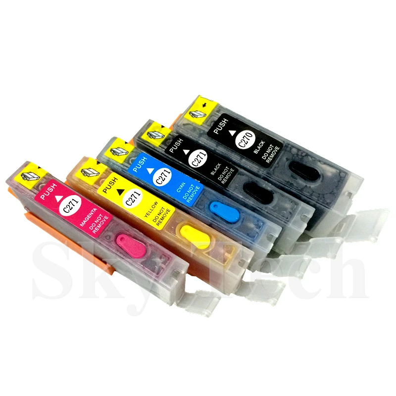 [With ARC] Refillable Ink cartridge For PGI270 CLI271 , For Canon Pixma MG5720/MG6820/MG7720/TS5020/TS6020/TS8020/TS9020