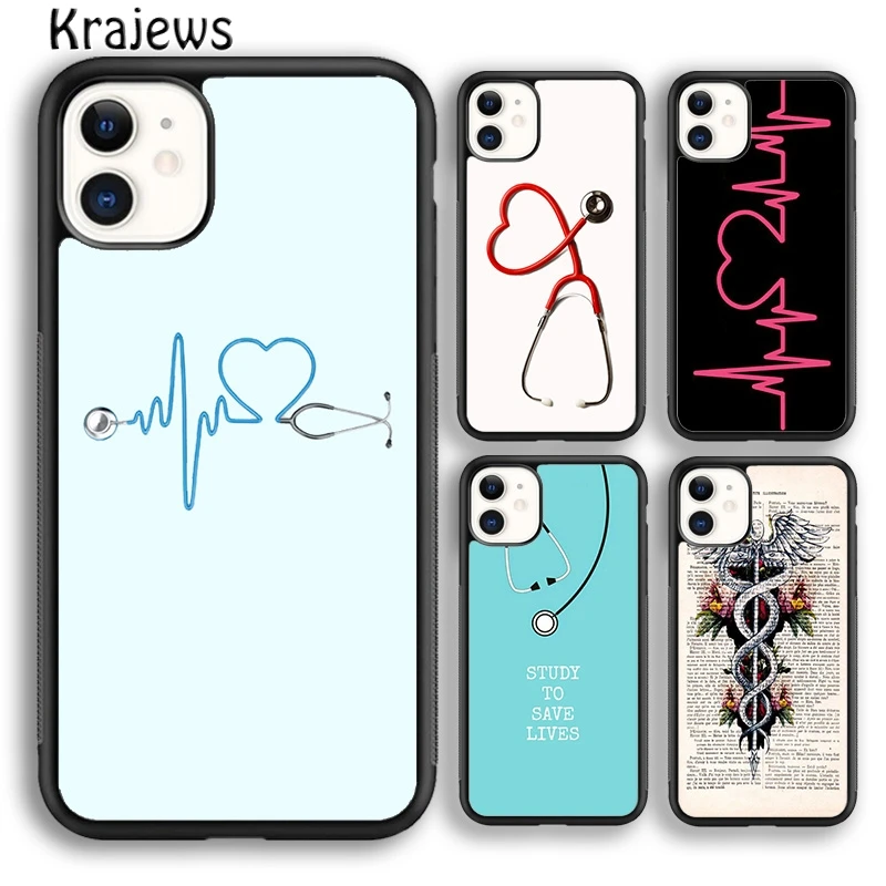 Registered Nurse Medical Symbol Phone Case Cover For iPhone 15 SE2020 14 6 7 8 plus XS XR 11 12 mini 13 pro max coque Fundas