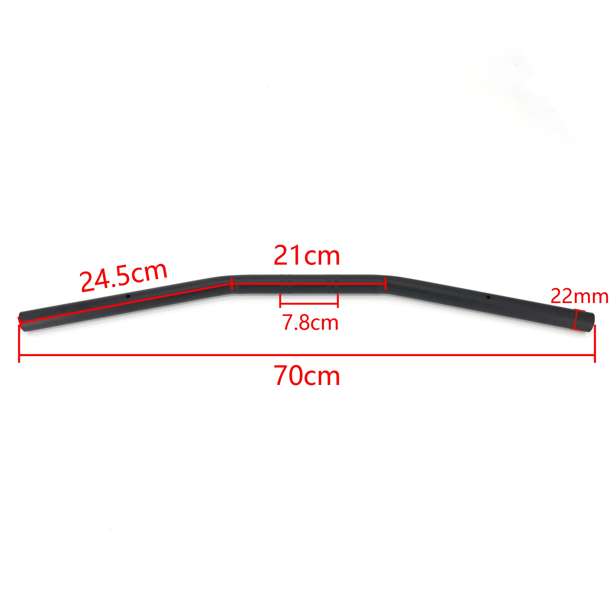 Motorcycle 22mm Handlebar 7/8\'\' Classic Steering Wheel Flat for Honda CG125 CB400 CB1000R GN125 G310R Royal Enfield Cafe Racer