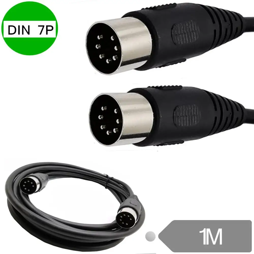 7 Pin Din Midi Cable 7PIN DIN Male to Male Controller Interface Cable 1M 1.5M 3M