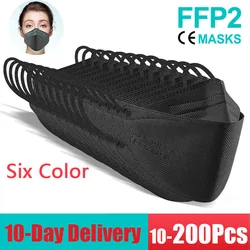 10 Dagen Levering! Goedgekeurd Ffp2 Masker Hygiënische Veiligheid Stofmasker Herbruikbare Volwassen Gezichtsmaskers Fpp2 Mascarillas Kn95 Vis Masker