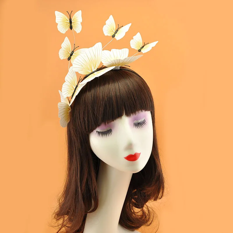 Women Lady Butterfly Bride Headdress Hairclip For  Cocktail Party   Birthday   Wedding Festival