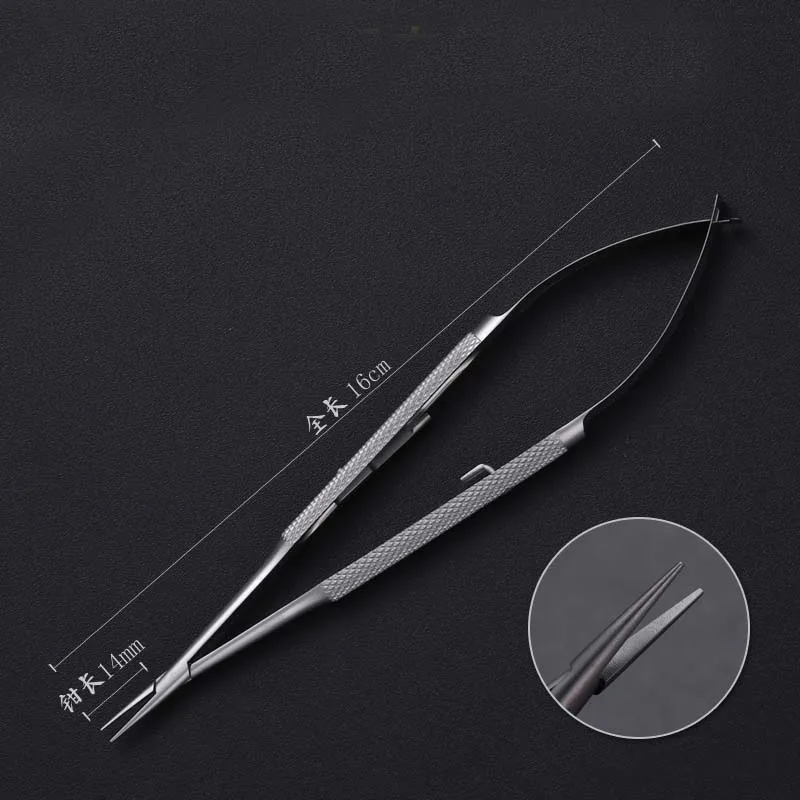 Micro-lock type needle holder 12cm14cm16cm18cm pen type needle holder self-locking needle holder surgical instruments