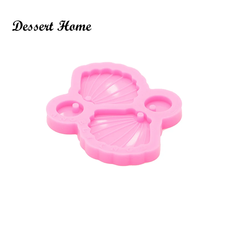 DY0826 Bright Resin Art diy Earring shell Mould , Resin Silicon Mold keyring , DIY Epoxy Jewellery Making