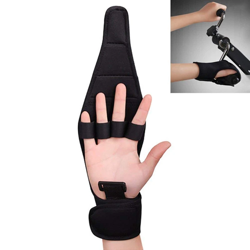 Rehabilitation Finger Auxiliary Gloves Brace Anti Spasticity Splint Finger Hand Recovery Grip Impairment Fixed Hand Training