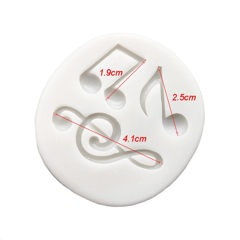 Musical Note Silicone Mold Fondant Chocolate Sugarcraft Mold Cake Decorating Tools Baking Accessories